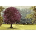thumbnail image 2 of PI Studio 32x23 White Modern Wood Framed Museum Art Print Titled - Summer Days - Plum, 2 of 4