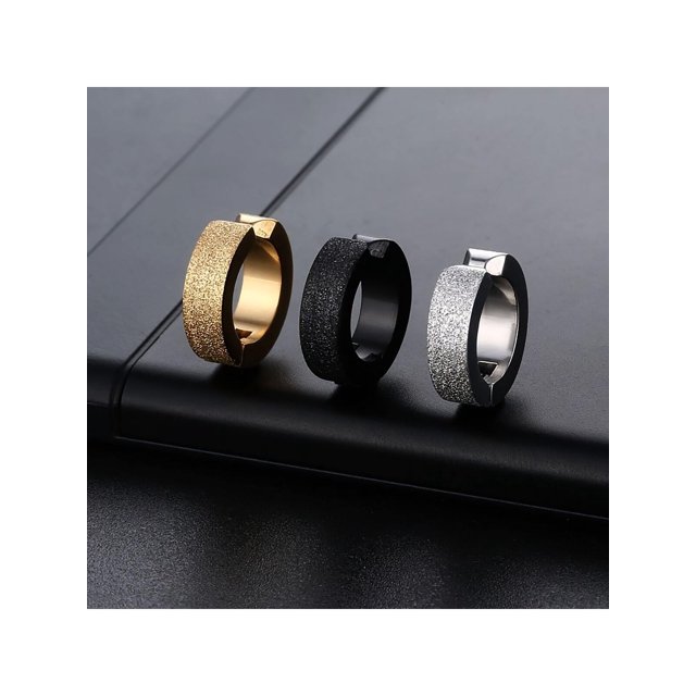 3 Pcs Clip On Earrings Men Boys Punk Stainless Steel Non Piercing Earrings For Women