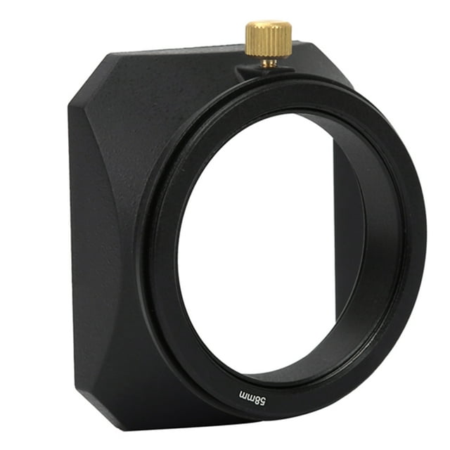 Accesorio de parasol cuadrado para cámaras sin espejo, filtro de lente para cámara de video digital (58 mm)