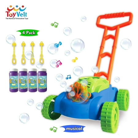 ToyVelt Bubble Lawn Mower for Kids - Automatic Bubble Machine with Music Sounds Best Toys for Toddlers Plus 4 x Bottles of Solution & 4 x Sticks - for Boys & Girls Ages 2-12 (Best Smartphone For Music In India)