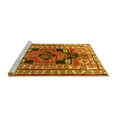 thumbnail image 2 of Ahgly Company Machine Washable Indoor Rectangle Persian Yellow Traditional Area Rugs, 6' x 9', 2 of 4