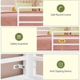 thumbnail image 2 of Full Over Twin Bunk Bed with 8 Fabric Drawers, RGB LED Lights & Under-Bed Play Zone – F Over T Low Loft Bed with Soft Padded 2-Step Ladder, Space-Saving Bed, 2 of 9