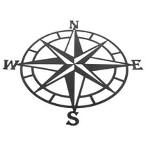 OFFIGAM Vintage Nautical Wall Decor Iron Compass Hanging Art for Office Home Interior Decoration 1 Set