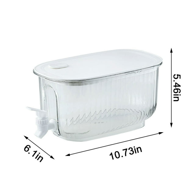 Birdeem 4L Cold Kettle with Faucet Filter in Refrigerator,Large Capacity Storage for Fruit Juice Dispenser with Ice Grids and Spigot Fruit Teapot Lemonade Bucket