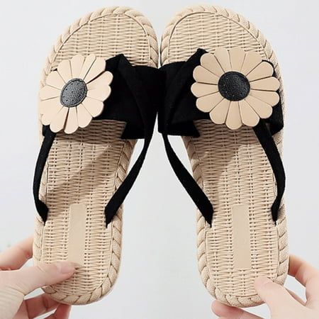 

LEEy-World Women S Slippers Women s European And American Crossborder Non Slip Light Slope Heel Thick Soled Sandals Open Toe Slippers for Women