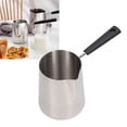 thumbnail image 4 of YUMILI Pichet à Mousse De Lait à Café en Acier Inoxydable 304, Pichet à Lait à Long Manche, Pointe Pointue, Tasse à Mousse De Latte avec échelle pour Faire du Café Et du Chocolat Cha(900ml), 4 of 14