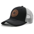 thumbnail image 4 of Waldeal World's Best Dad Trucker Hat with Leather Patch, Fathers Day Birthday Gifts for Dad Husband from Wife Daughter Son Mesh Snapback Baseball Cap for Men, 4 of 8