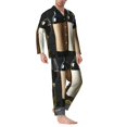 thumbnail image 2 of Balery Two Bottles Of Red And White Wine Pijama para Hombre de Dos Piezas con Manga Larga, Conjunto de Dormir y Descanso Suave con Bolsillos-X-Large, 2 of 7