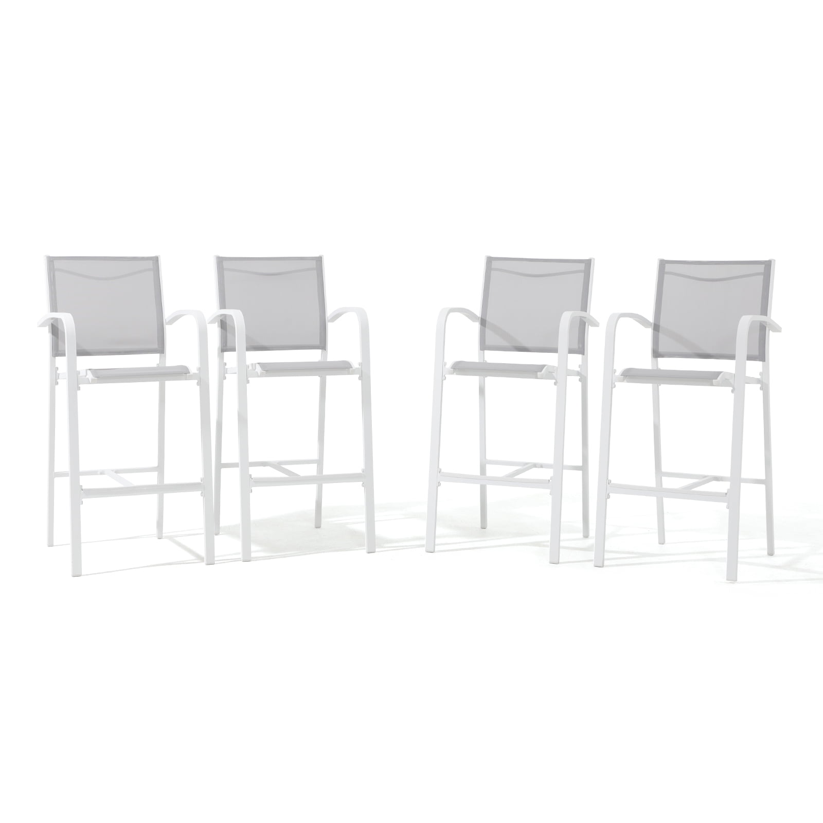 OC OrangeCasual Patio Bar Chair Set of 4, Outdoor & Indoor Bar Stools