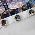thumbnail image 4 of Manfei Dreamy Purple Dragonfly Blackout Curtains Set of 2 (52x84 Each), Mystic Galaxy Moon Window Curtains, Mandala Jungle Floral Curtains and Drapes, Window Curtains Bedroom Decor, 4 of 6