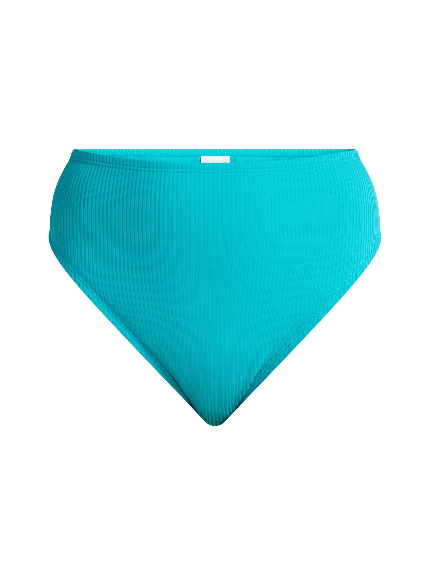 Time and Tru Women’s and Women's Plus Hi Cut High Rise Bikini Bottoms, Sizes XS-2X