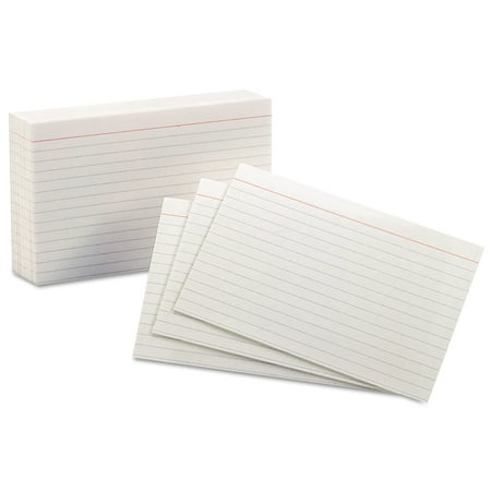 (2 pack) (2 Pack) Oxford Ruled Index Cards, 4" x 6", White, 100-Pack