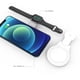 thumbnail image 5 of Cargador de teléfono celular magnético para iPhone 14/iWatch 8/AirPods Pro 2 (blanco), 5 of 9