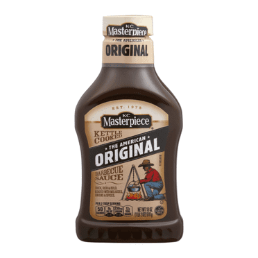 ( 2 Pack ) KC Masterpiece Barbecue Sauce, Kettle Cooked, The American Original, 18 oz