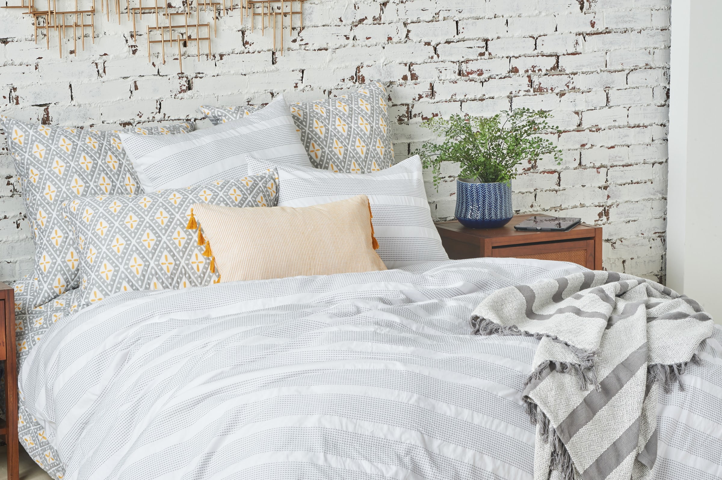 Mason Queen Duvet Cover