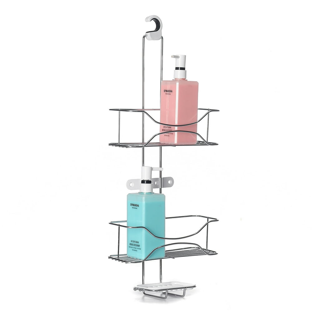 3Tier Shower Holder Bathroom Wall Mounted Caddy Rack Steel Shelf