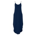 thumbnail image 7 of Xdegoge Sleeveless Dress for Women Spaghetti Strap Slip Dresses Casual Solid Color V Neck Sundress Trendy Summer Soft Lightweight Solid Color Outfits with Side Slit Hem, 7 of 7