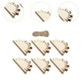 thumbnail image 6 of perfeclan 30 Pieces Unfinished Wood Pieces for DIY Crafts Wooden Craft Sheets Painting, 6 of 9