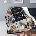 thumbnail image 5 of Custom Blanket with Photos Text, Personalized Photo Blankets and Throws, Personalized Gifts with Pictures for Boyfriend Sister,Customized Gifts for Couples Friends on Birthday Valentines Day, 5 of 6