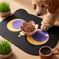 thumbnail image 5 of Cat Shaped Pet Food Mat for Floors, Cute Animal Prints Feeding Mats Non-Slip Floors Absorbent, for Cats Dogs Bowl and Water Dispenser C, 5 of 6