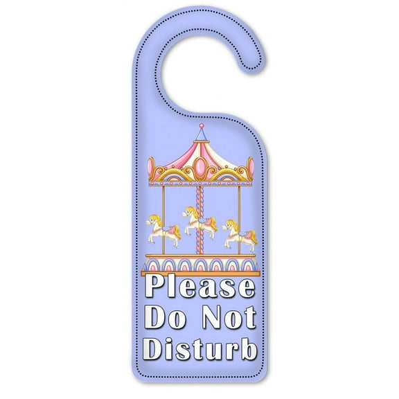 Do Not Disturb Door Knob Hanger Sign - Carousel