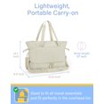thumbnail image 7 of BAGSMART Weekender Overnight Bag for Women Tote Bag, 39L Large Travel Duffle Bag Carry On Gym Bag with Luggage Sleeve and Shoe Compartment, Ladies Shoulder Handbags Top Handle Purses, Cream Color, 7 of 7