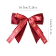 thumbnail image 3 of Dalxymotic Christmas Bow Ornament, Holiday Ribbon Decor Accent, Festive Party Styling Piece, Easy Hanging Home Decor, Christmas Bow Decoration for Tree, Wreath, Door, Mantel, 3 of 5