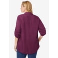 thumbnail image 2 of Woman Within Plus Size Rayon Pintucked Effortless Tunic Blouse, 2 of 5
