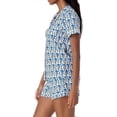thumbnail image 3 of Womens Pajamas Set 2 Piece Button Down Monkey Shorts Set Y2k Preppy Loungewear Pjs 26s, 3 of 5