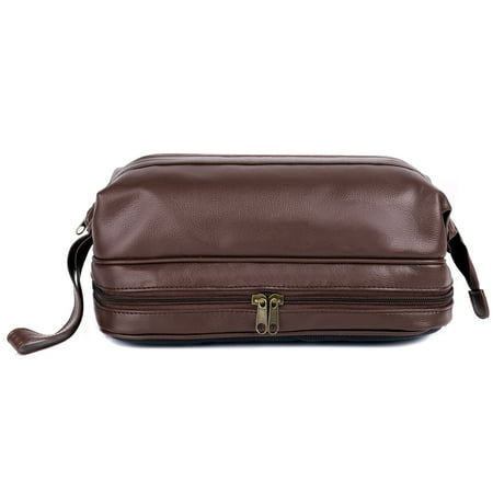 Dopp Men's Jumbo Framed Travel Kit with Bonus Items, Brown