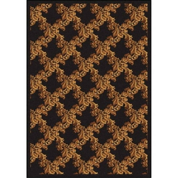 Any Day Matinee Corinth Rectangle Theater Area Rugs  02 Brown - 3 ft. 10 in. x 5 ft. 4 in.