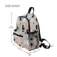 thumbnail image 3 of FORMRS School Backpack with Front Zippered Pocket 12" Student Travel Daypack, Gray Cartoon Pattern, 3 of 6