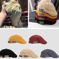 thumbnail image 7 of 2026 New Retro Vintage Street Beret Cap, Flat Adjustable Beret Hats, Casual Style for Men and Women,for Daily Style, 7 of 7