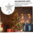 thumbnail image 7 of Gogcaro Christmas Star Tree Topper, 8inch Sequins Xmas Tree Topper, Star Treetop for Home Christmas Tree Decoration, LED Bulbs, Silver, 7 of 7