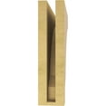 thumbnail image 4 of 3"W x 12"D x 12"H Thin Moab Rough Cedar Woodgrain TimberThane Corbel, Primed Tan, 4 of 6