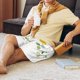 thumbnail image 5 of Balery Wildflowers Pantalones cortos de pijama de punto de algodón para hombre con cinturilla y bolsillos-Small, 5 of 6