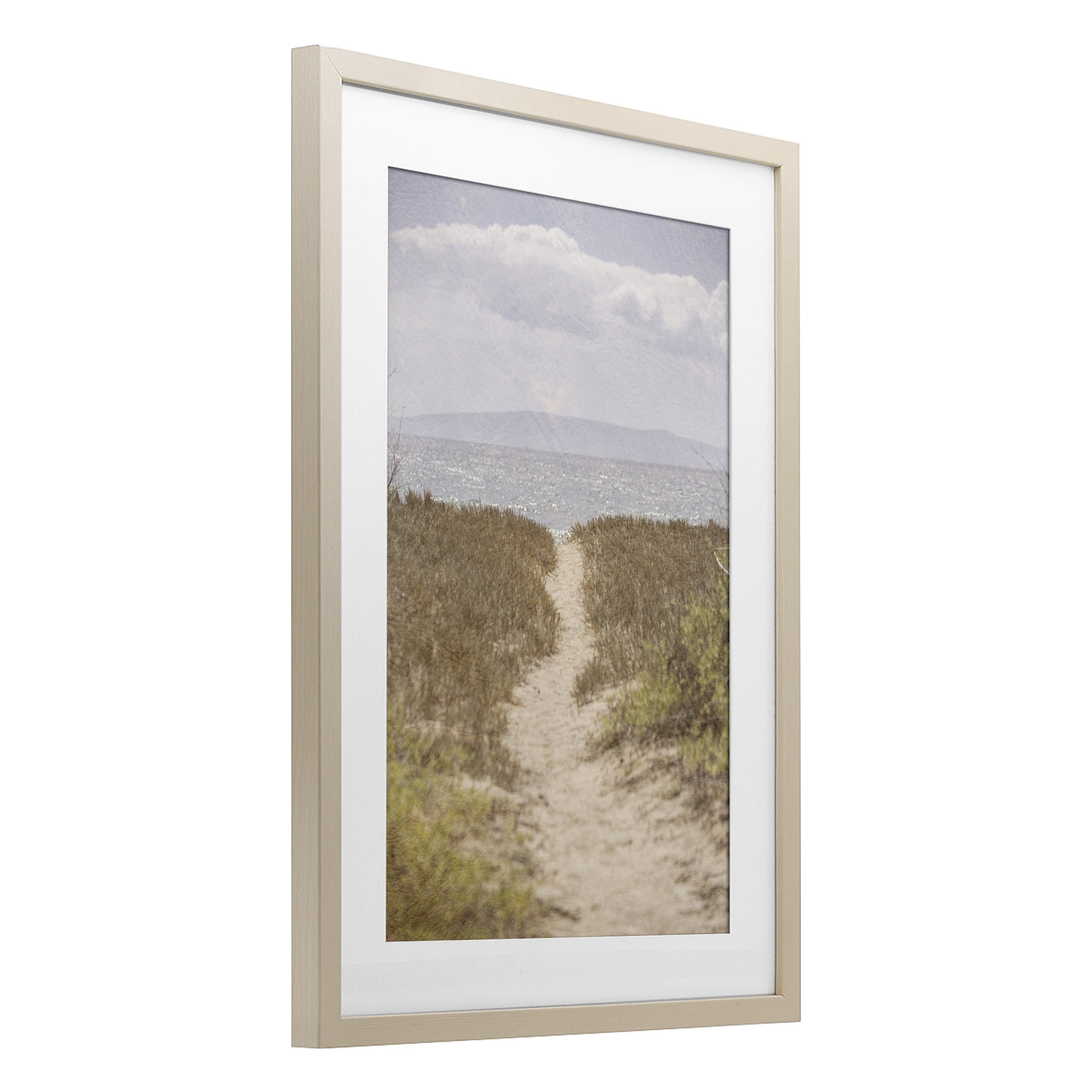 Stupell Industries Path to Misty Ocean Birch Framed Print Under Glass, design by Aaron Matheson