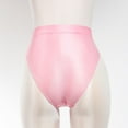 thumbnail image 5 of Gubotare Womens Plus Size Underwear No Show Stretch Bikini Panties Silky Invisible Hipste,Pink XXL, 5 of 5
