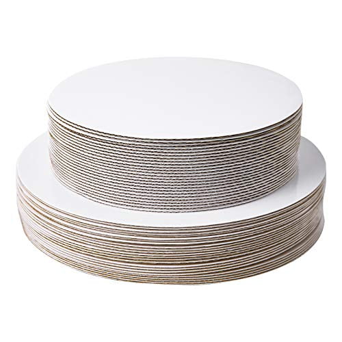 [25pcs] 8" White Cakeboard Round,Small Disposable Cake Circle Base