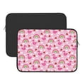 thumbnail image 2 of Pofeuu Cute Flamingo Print Laptop Carrying Case,13-15-Inch Laptop and Tablet, Sleek Design, Durable and Water-Repellent Fabric, Business Casual or School-13 inch, 2 of 8