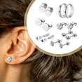 thumbnail image 6 of 14x Earrings Set Lightweight Small Ear s for Birthdays Dating Party 8mm, 6 of 8