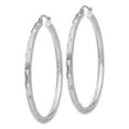 thumbnail image 2 of Boucles d'Oreilles Créoles Rondes en Or Blanc 14 K, 2 of 8