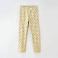 thumbnail image 4 of zbxnLI Girls Knitted Leggings Elastic Waist Polka Dots Bottoms Fashion Comfy Casual Pants for Kids 2-13 Years, 4 of 5