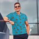thumbnail image 4 of Balery Sea Turtle Camisa Polo de Hombre con Estampado, de Manga Corta y Tejido Medio, Camisa Tipo Golf Polo-Small, 4 of 6