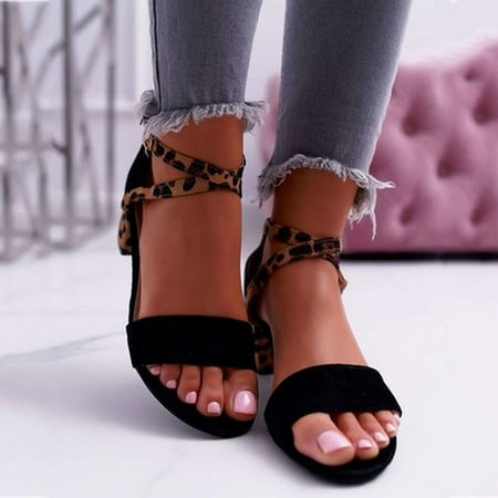 

Women Summer Buckle Strap High Heels Open Toe Breathable Sandals Fashion Shoes