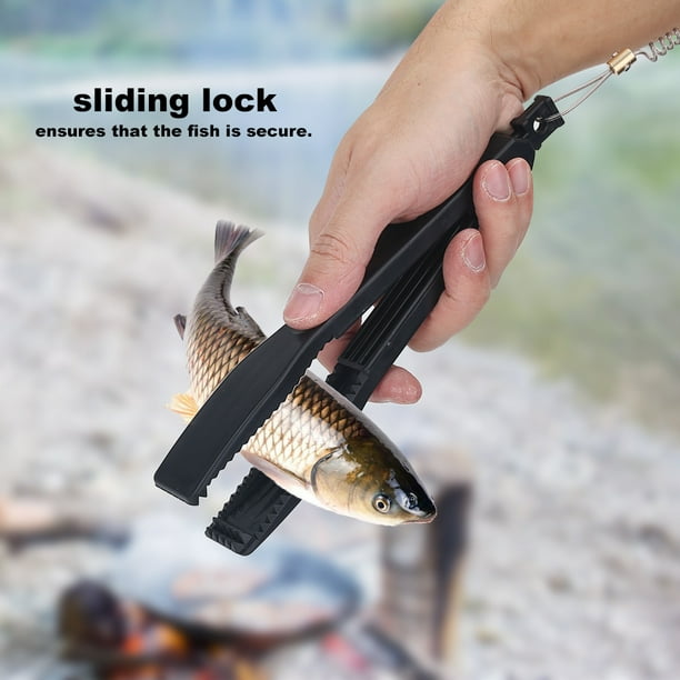 Fishing Gripper Fish Tightening Clamp Portable Plastic Fishing Gripper Fish  Controller Tightening Clamp Grip Fishing Accessory Black