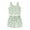 Green, variant on Musuos Kids Girls Shorts Set, 6 12 18 24M 3 4Y Flower Print Sleeveless Crew Neck Tank Top and Shorts Summer 2-piece Outfit