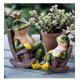 thumbnail image 4 of Estatua de jardín de ranas en miniatura JM 12 cm altura figura de accesorios para exteriores, 4 of 5