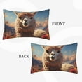 thumbnail image 2 of Daiia Fluffy Alpaca Mountain Meadow Bedding Waterproof Pillow Protector Zippered Queen – Bed Bug Proof Pillow Encasement-16"x24", 2 of 6