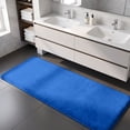 thumbnail image 4 of Extra Large Coral Fleece Bath Mat, Soft Shaggy Absorbent Bathroom Rug with Non-Slip Latex Backing, Quick-Dry Machine-Washable Floor Carpet for Tub, Shower, Vanity, or Bedroom, 47in, Blue, 4 of 8